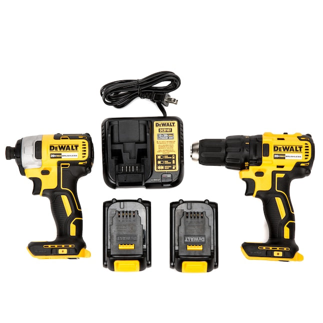 DEWALT 20V MAX* Compact Brushless Drill/Driver and Impact Kit