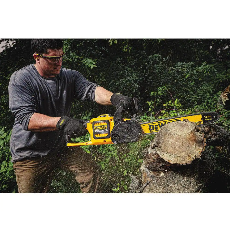 DEWALT 16" 60V MAX Brushless Cordless Battery Powered Chainsaw Kit with (1) FLEXVOLT 3Ah Battery & Charger