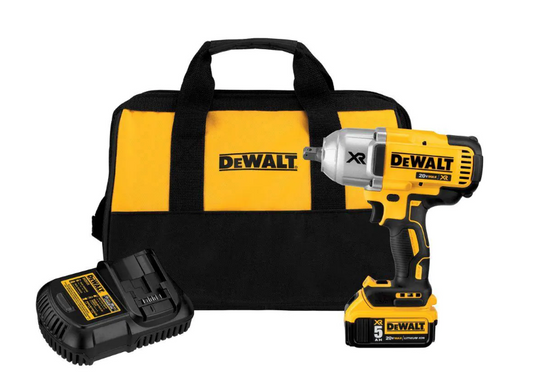 DEWALT 20-Volt MAX XR Cordless Brushless 1/2 in. High Torque Impact Wrench with Detent Pin Anvil, (1) 20-Volt 5.0Ah Battery